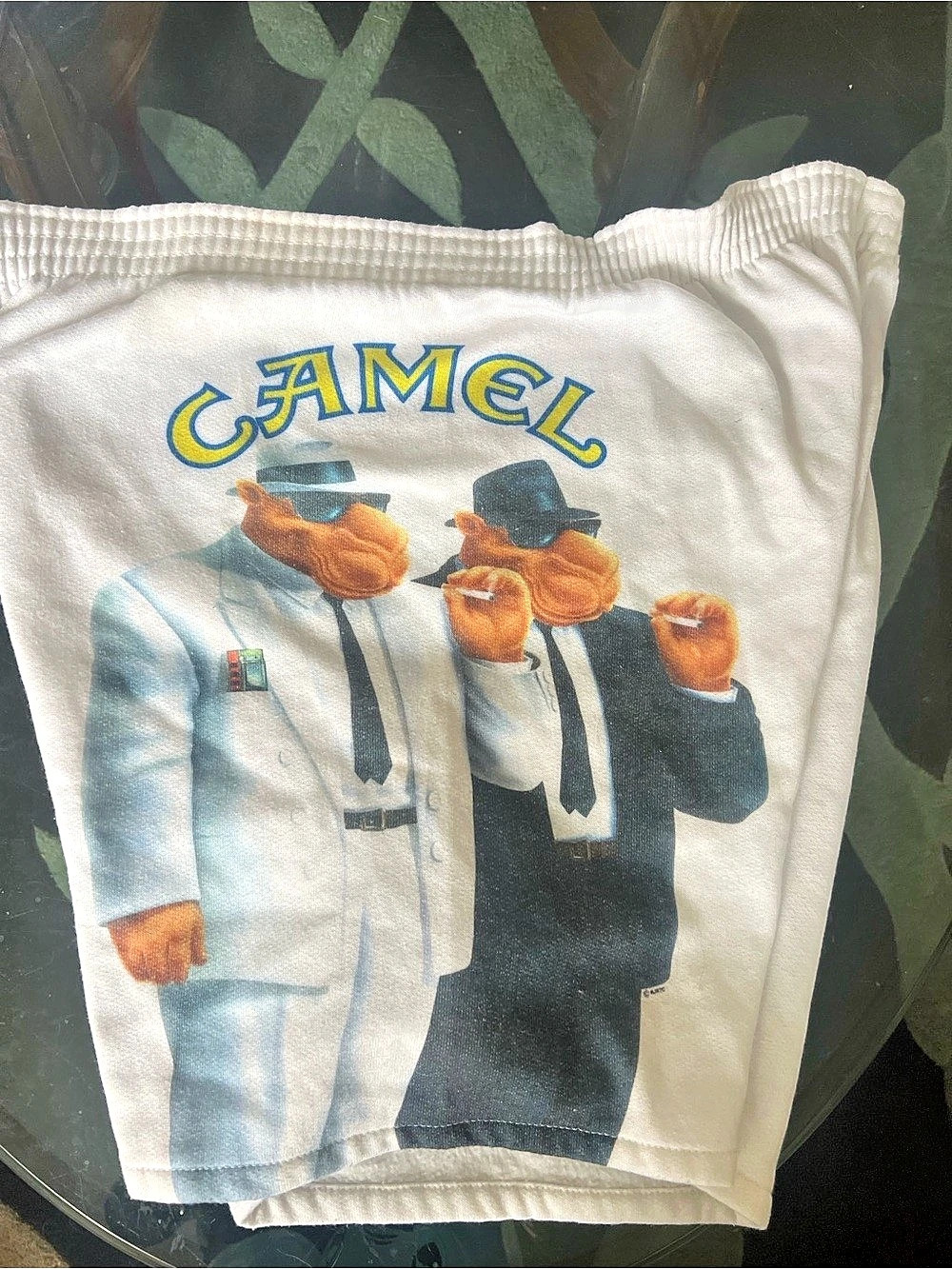 Camel Vintage Joe Camel Cigarettes Graphic Sweat Shorts Graphic Shorts